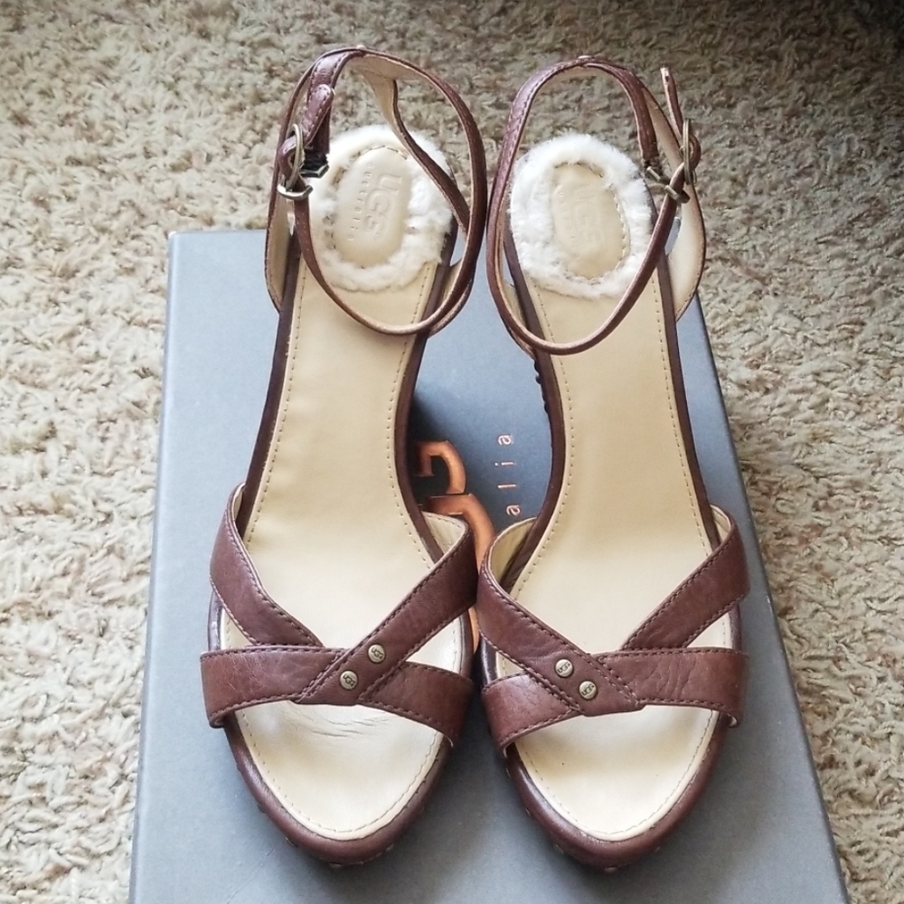 UGG Rochelle Wedge Sandals - Picture 4 of 5